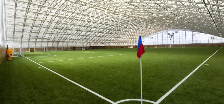 Crystal Palace's new indoor dome was opened in October 2021 as part of a £20m redevelopment of their Academy