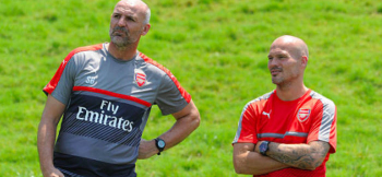 Ljungberg and Bould switch roles at Arsenal