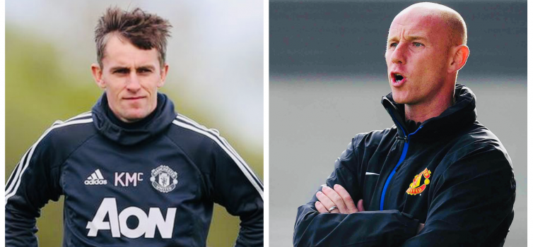 Butt (right) brought McKenna (left) to Man Utd from Tottenham 