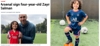 How a four-year-old footballer became a global headline-maker