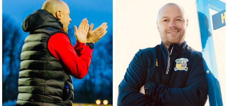 Jimmy Shan was manager of Kidderminster Harriers (left) and Solihull Moors (right)