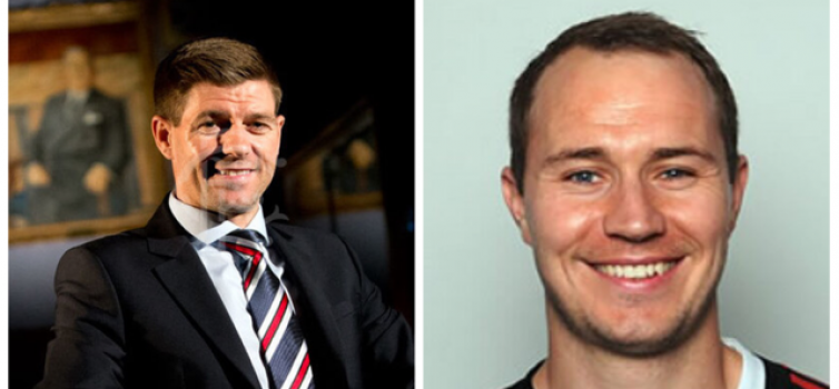 Milsom (right) worked with Gerrard when he was both a player and coach