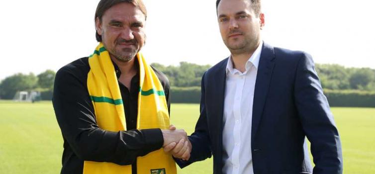 Daniel Farke and Stuart Webber