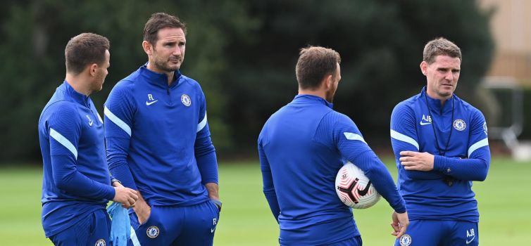 Left to right:  Joe Edwards, Frank Lampard, Jody Morris and Anthony Barry