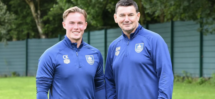 King with Senior Goalkeeper Coach Billy Mercer