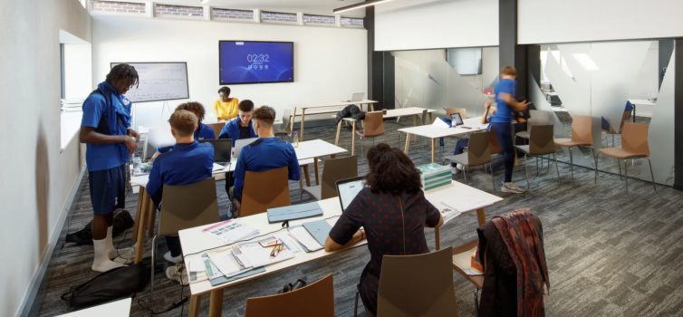 A classroom at Crystal Palace's new Academy