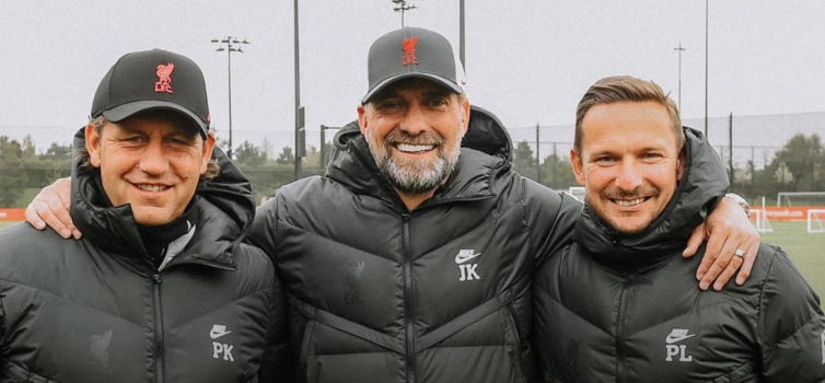 Peter Krawietz, Jurgen Klopp and Pepijn Lijnders