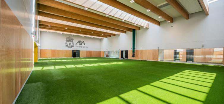 The centre has a full size sports hall 