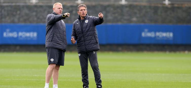 Sadler (left) worked closely with Puel on the training pitch last season