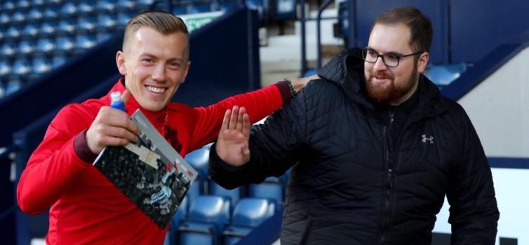 Hugo Scheckter with James Ward-Prowse at Southampton