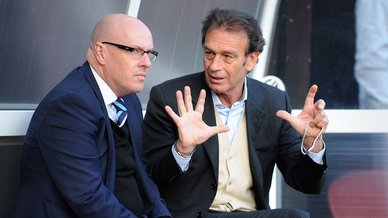 Cellino with Brian McDermott