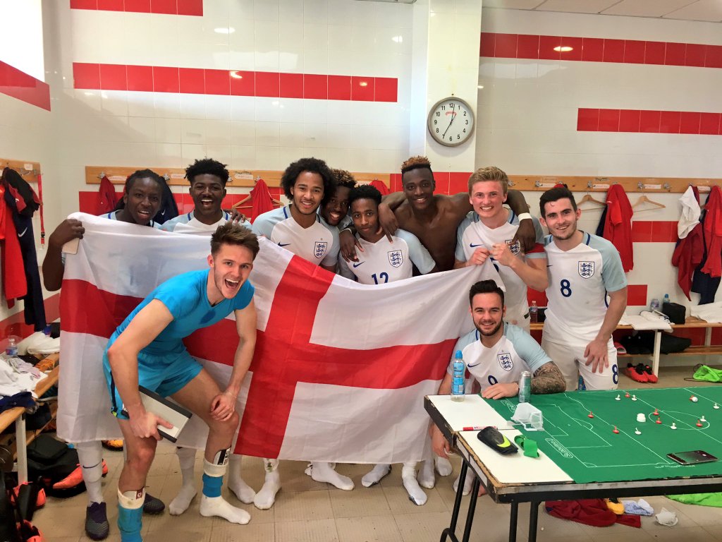 Boothroyd's U19s were photographed next to a Subbuteo table last year