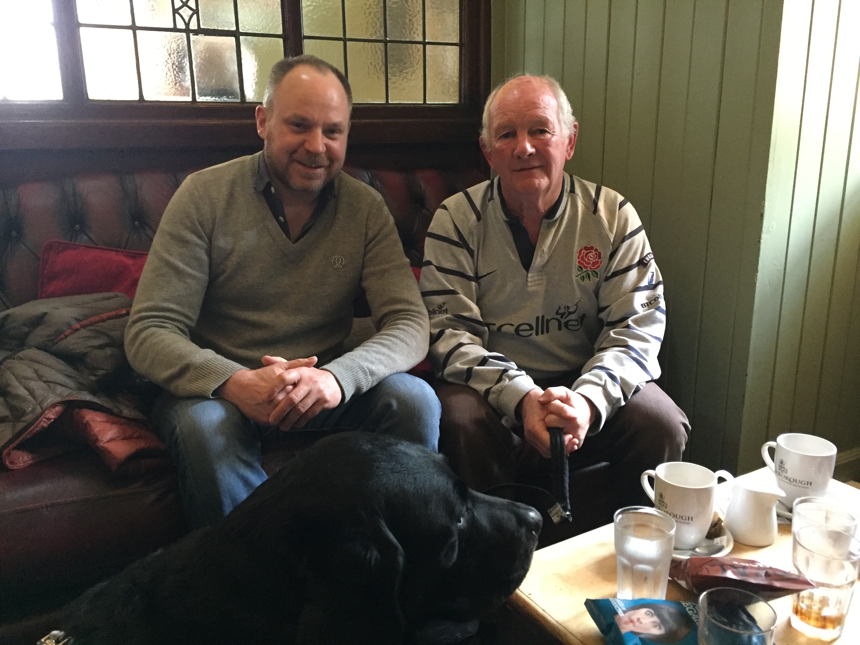 Ben, Brian and Wurgo the labrador