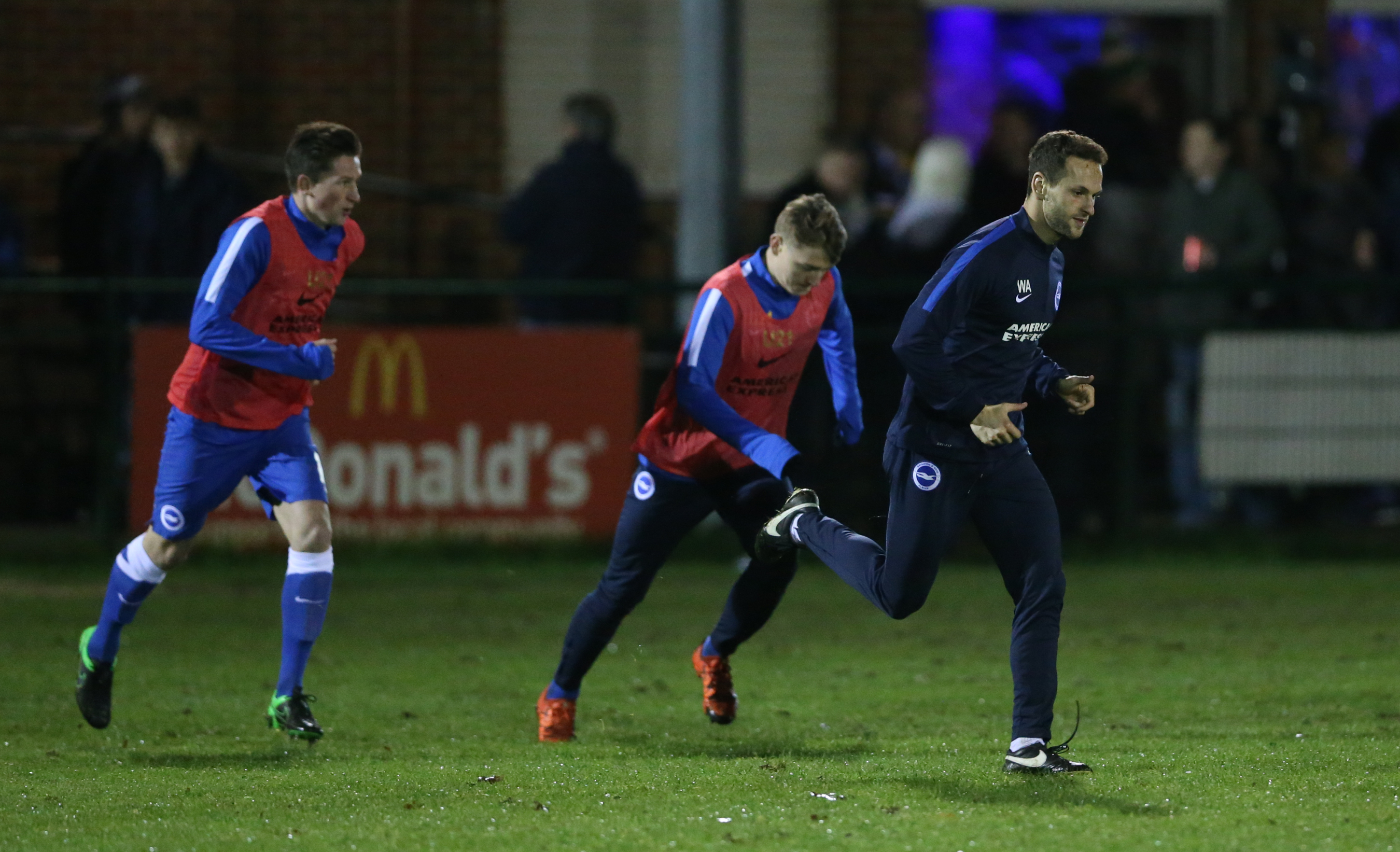 Will puts his players through their paces on a match day