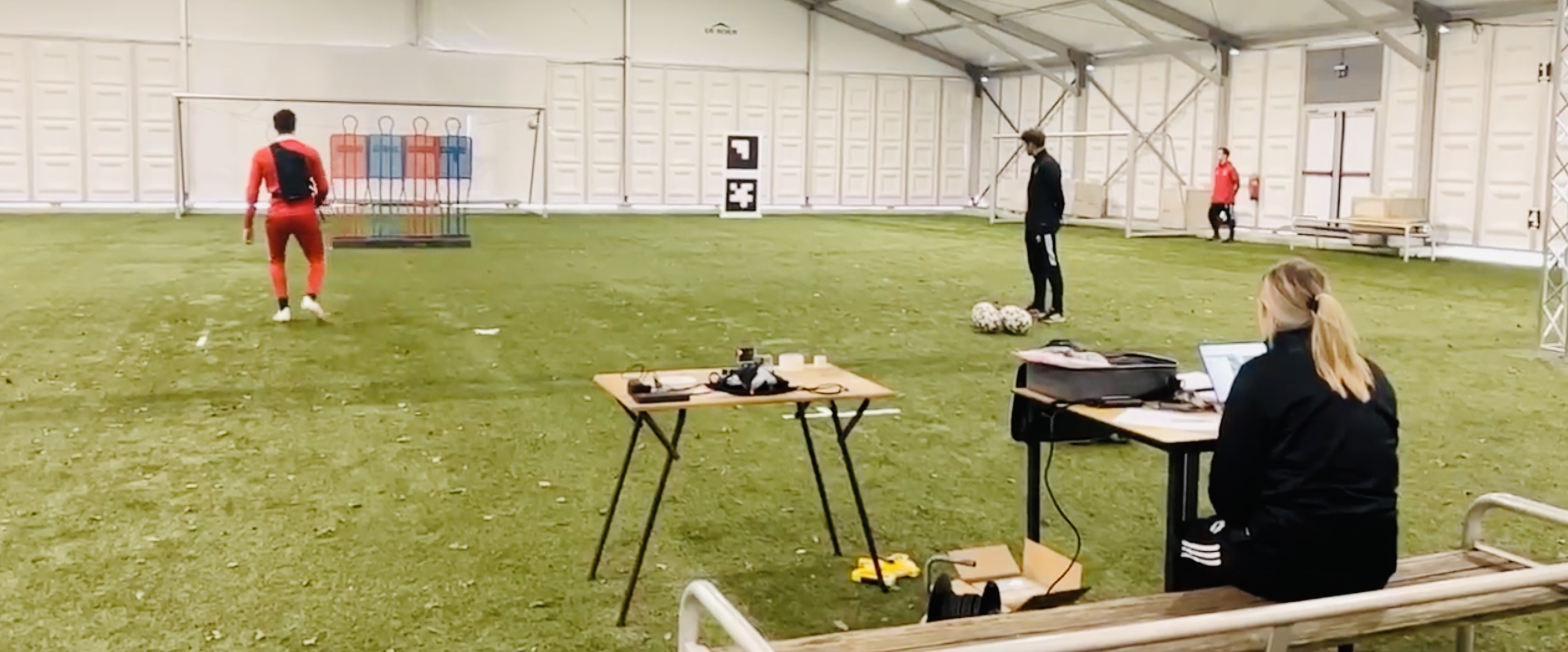 De Boode overseeing research inside the Ajax Performance Centre