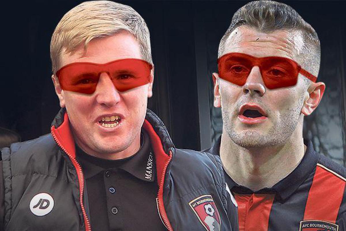 Eddie Howe and Jack Wilshere